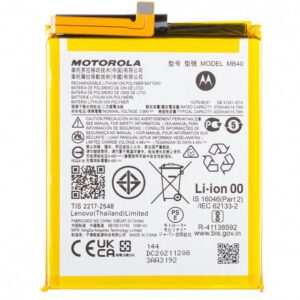 Original Motorola Moto Edge 20 Battery Replacement Cost in Chennai India - MB40