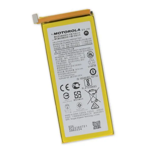 Original Motorola Moto G6 Plus Battery Replacement Cost in Chennai India - JT40